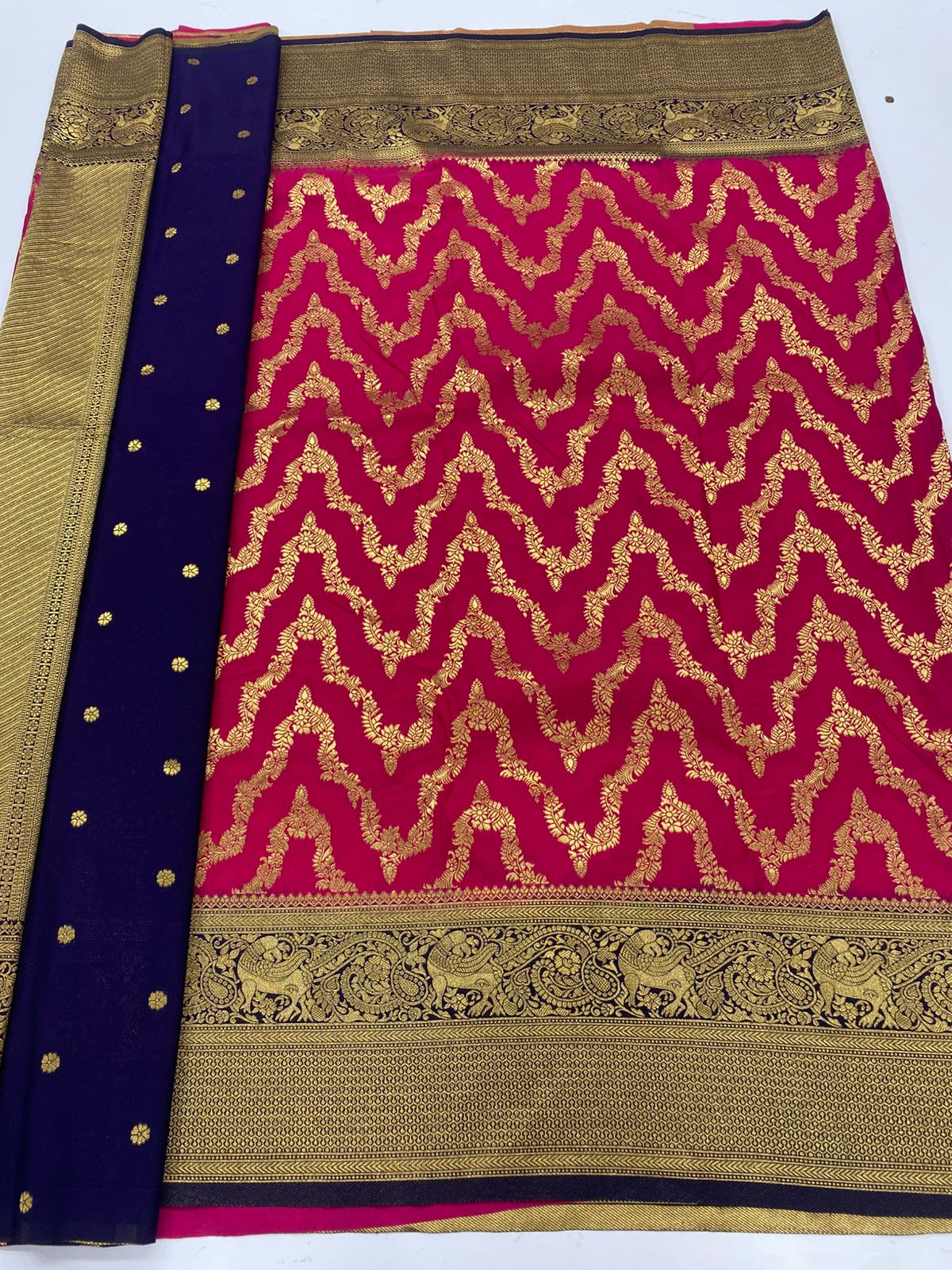 Georgette fancy Waves Saree(3253A)