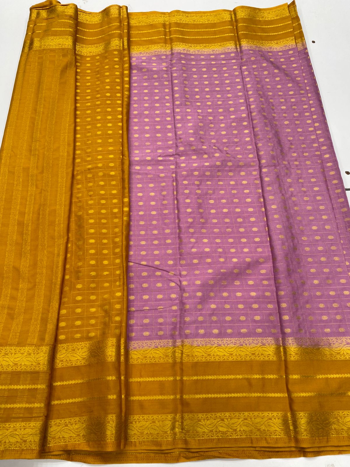 Mysore Crepe Butta Saree(3269)