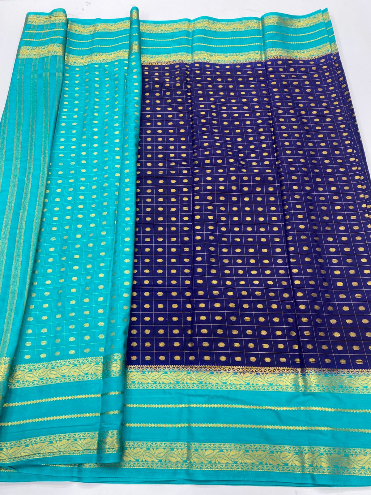 Mysore Crepe Butta Saree(3269)