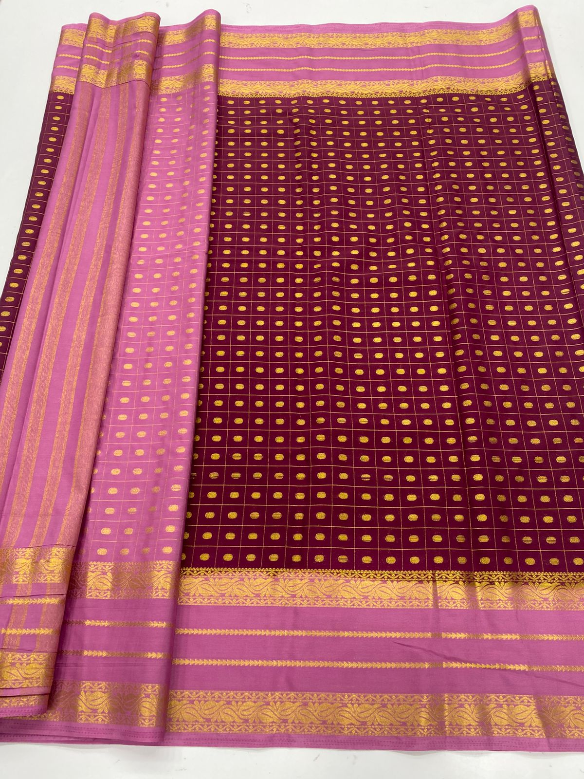 Mysore Crepe Butta Saree(3269)