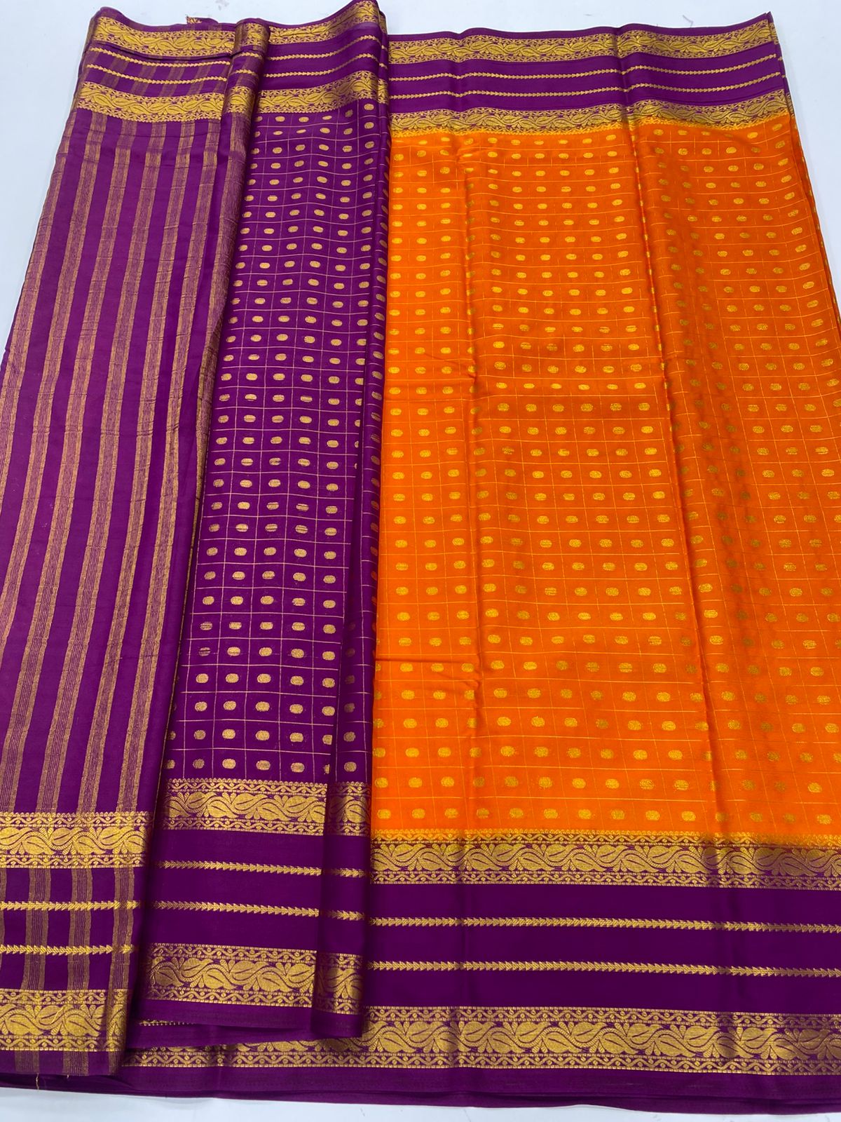 Mysore Crepe Butta Saree(3269)