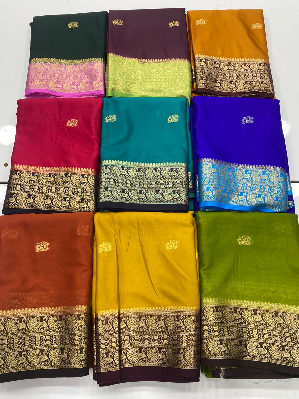 Mysore Crepe Butta Saree(3265)