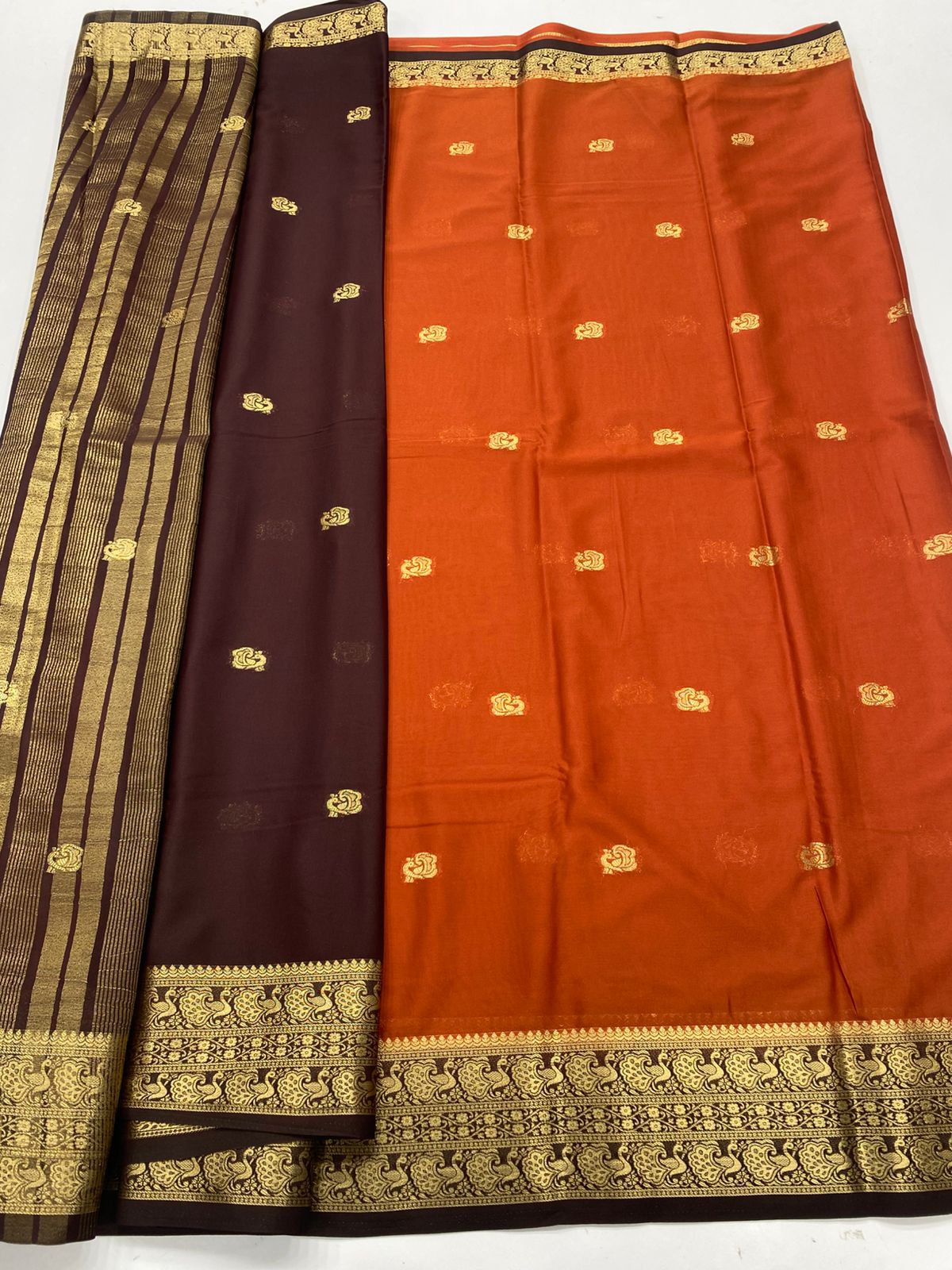 Mysore Crepe Butta Saree(3265)