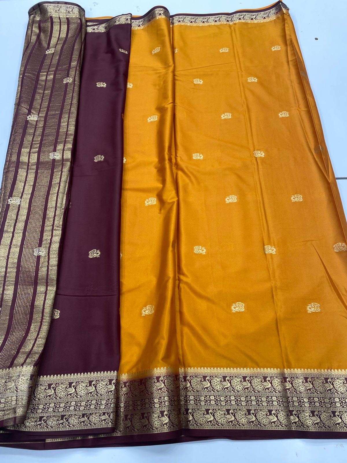 Mysore Crepe Butta Saree(3265)