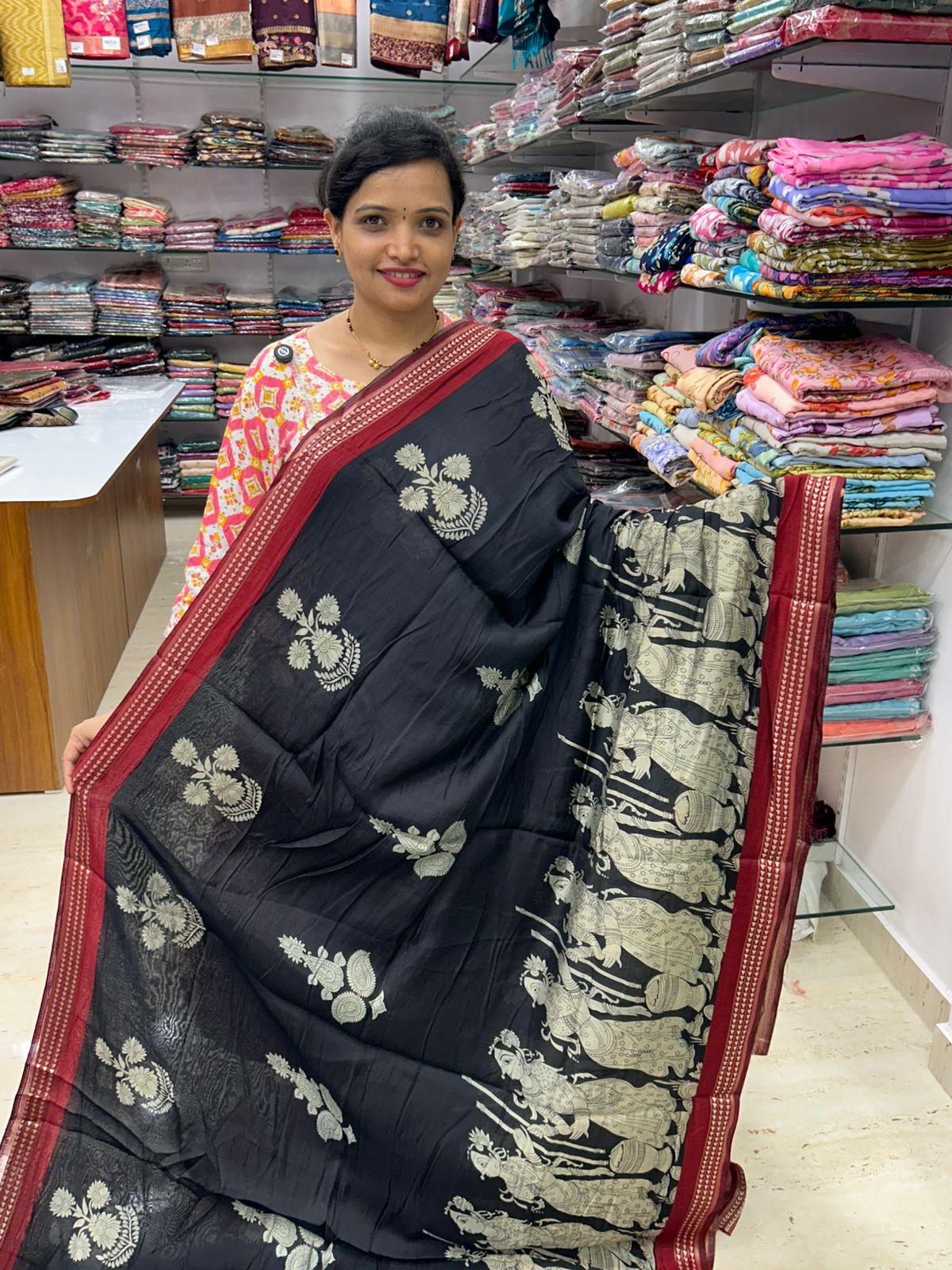 Mangalgiri Soft Cotton Saree (3315)