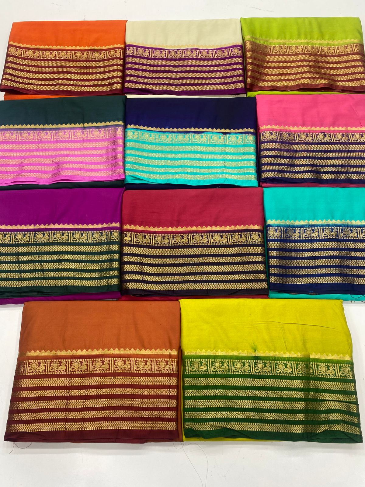 Mysore Crepe Zari Border Saree(3280)