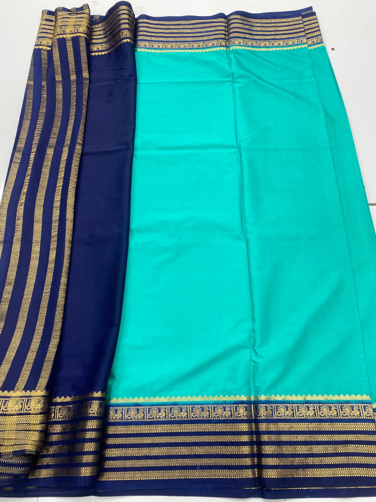 Mysore Crepe Zari Border Saree(3280)