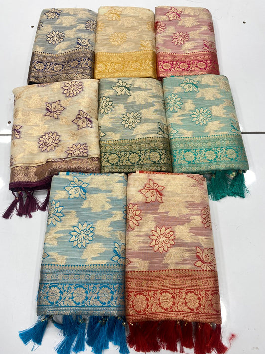 Soft Georgette Fancy Saree ( 3255-R )
