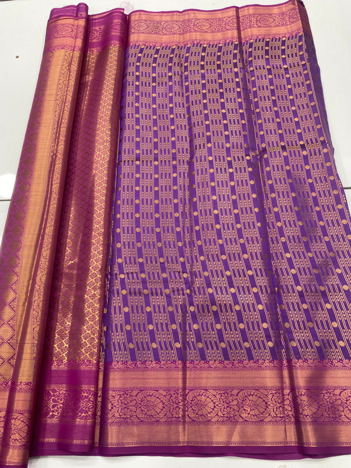 Semi Silk Broket Saree(3252C)