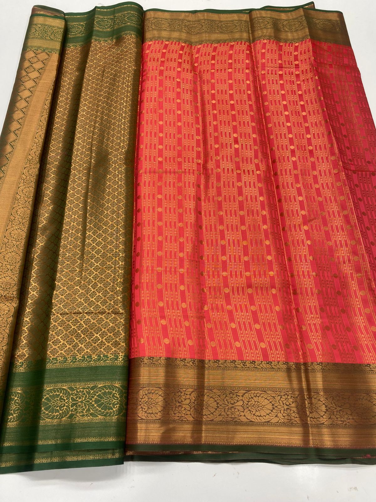 Semi Silk Broket Saree(3252C)