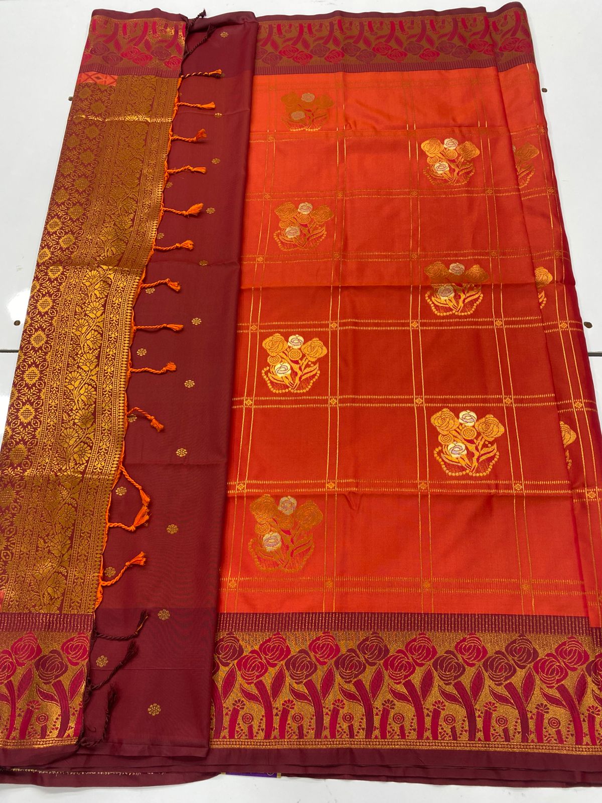 Semi Silk Butta Saree(3256)