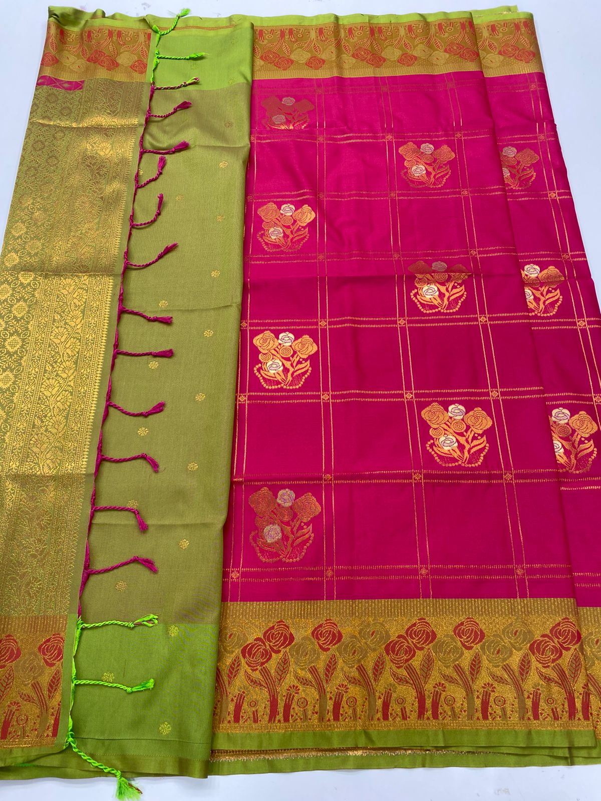 Semi Silk Butta Saree(3256)