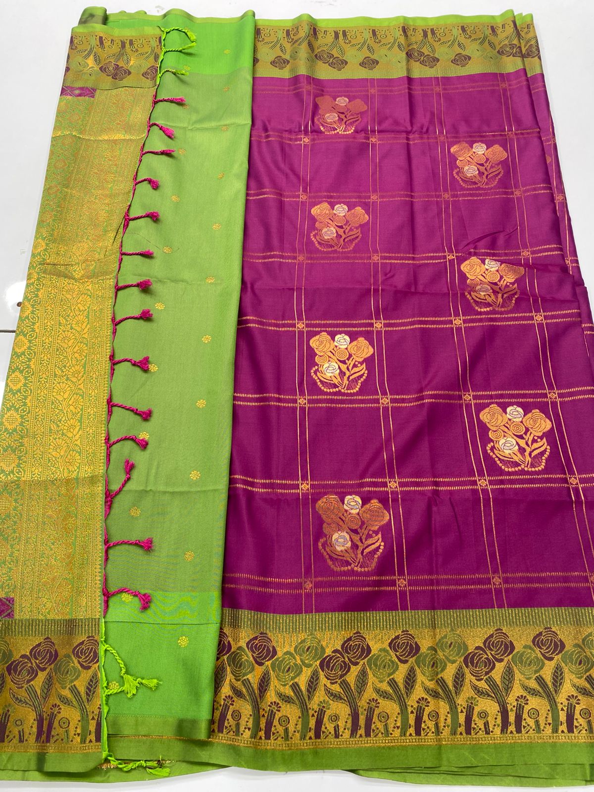 Semi Silk Butta Saree(3256)