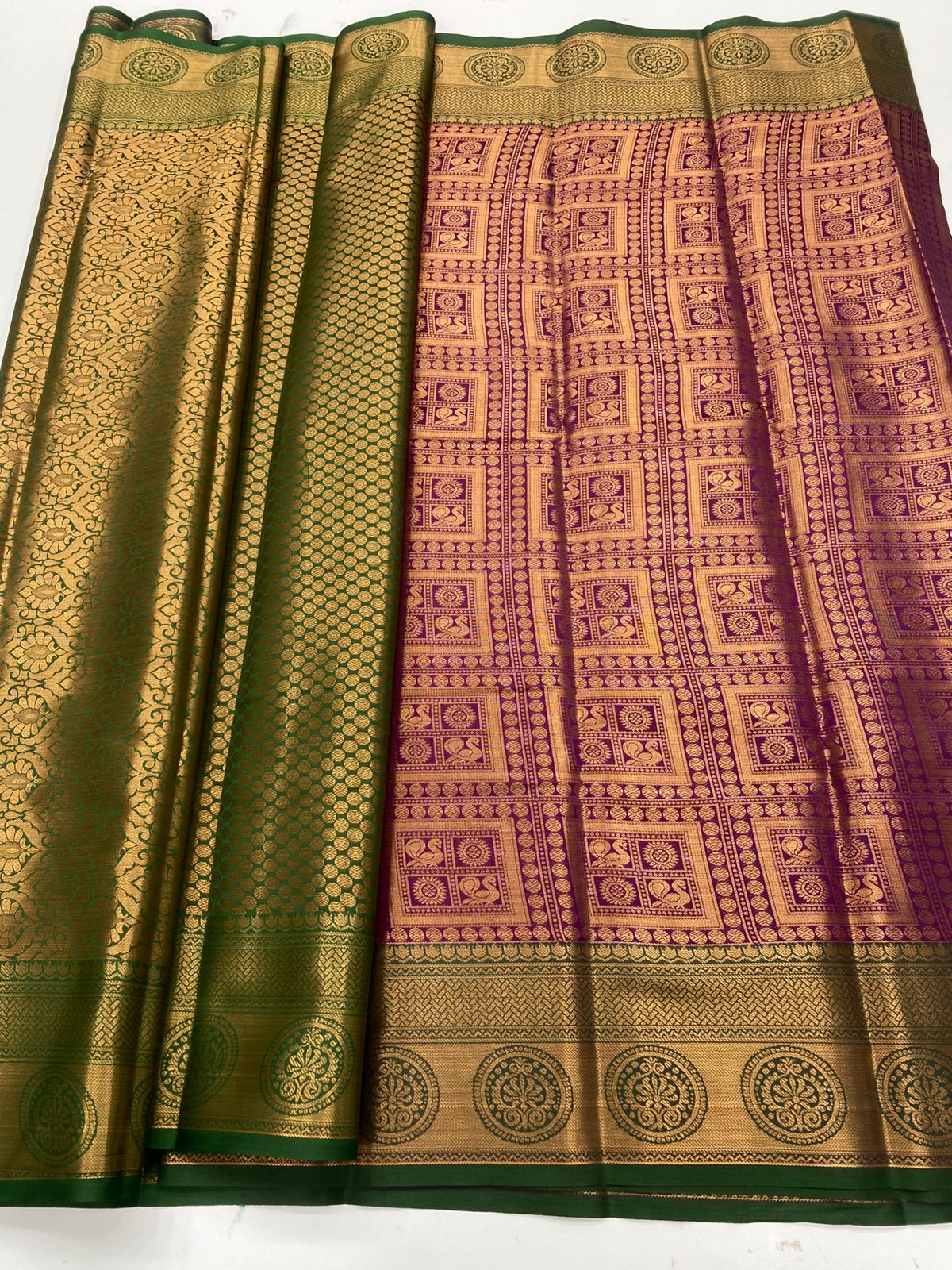 Semi Silk Broket Saree(3252D)