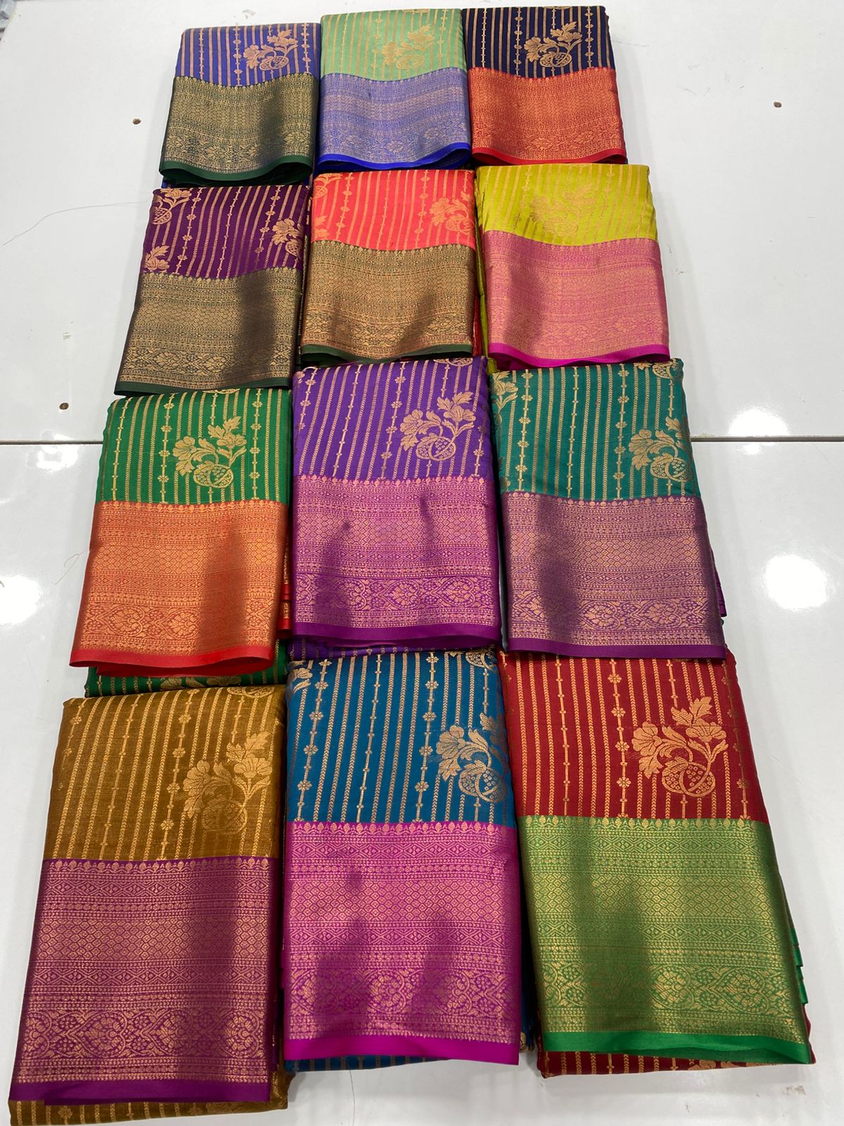 Semi Silk Broket Saree(3252F)