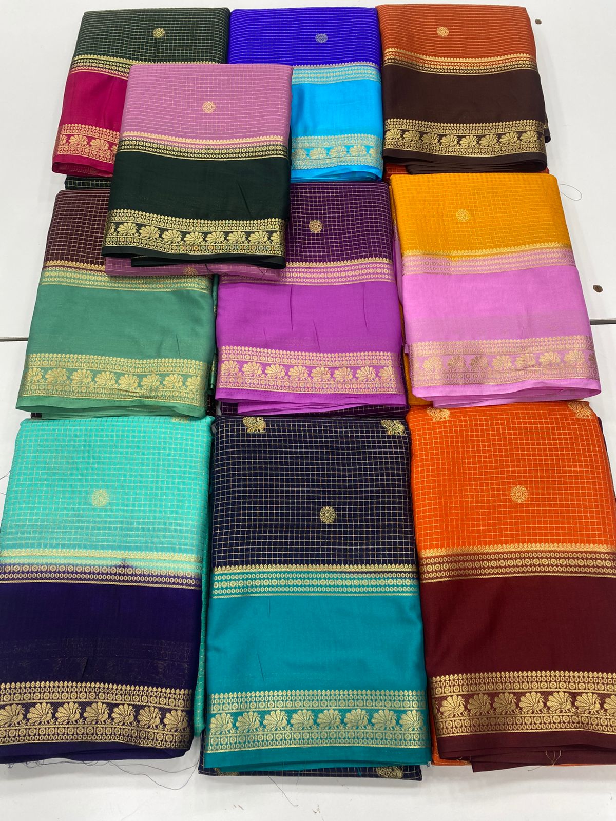 Mysore Crepe Butta Saree(3269B)