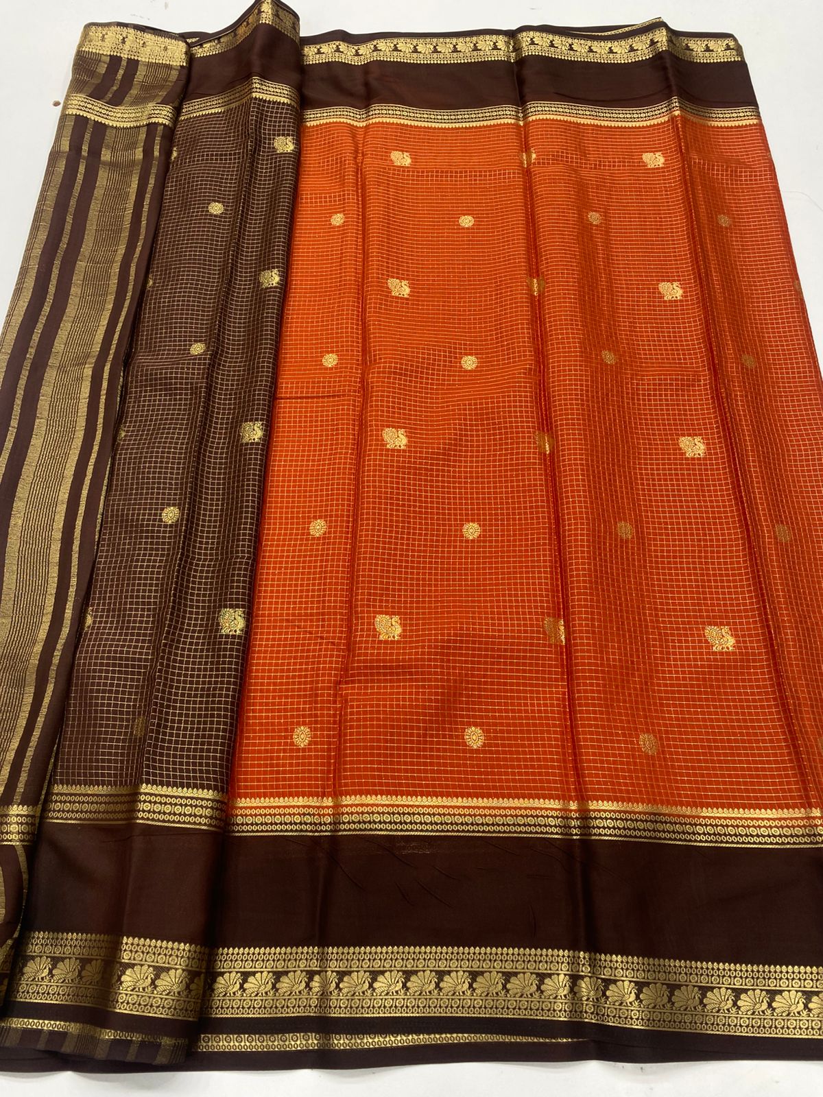 Mysore Crepe Butta Saree(3269B)