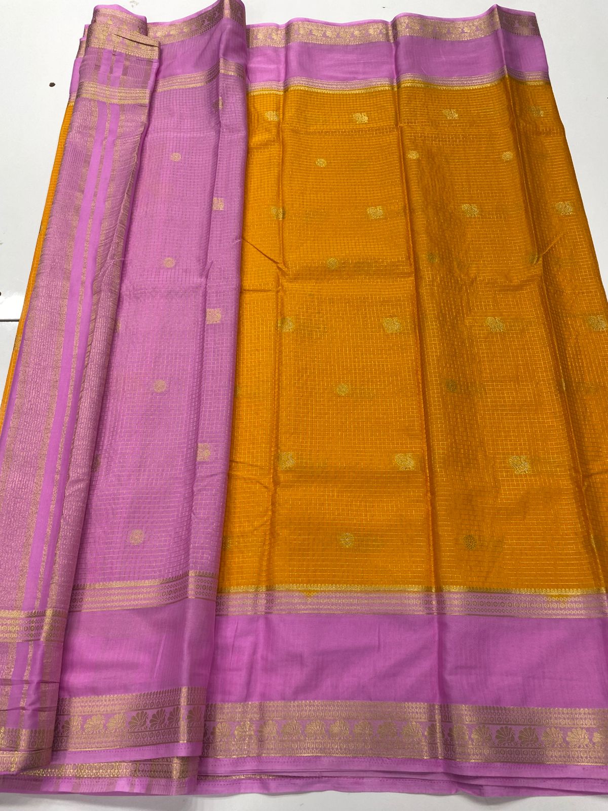 Mysore Crepe Butta Saree(3269B)