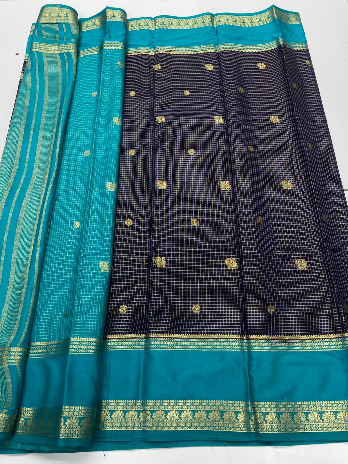 Mysore Crepe Butta Saree(3269B)