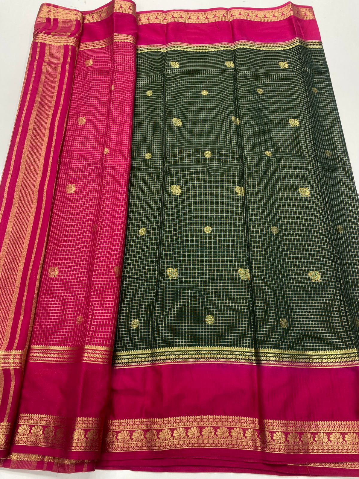 Mysore Crepe Butta Saree(3269B)
