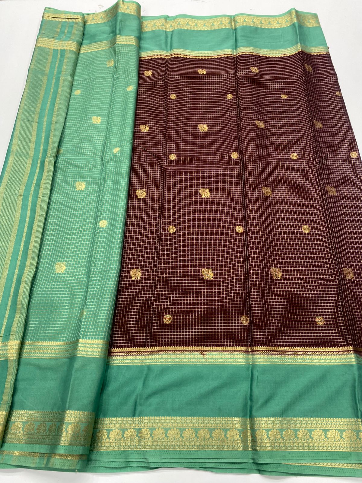 Mysore Crepe Butta Saree(3269B)