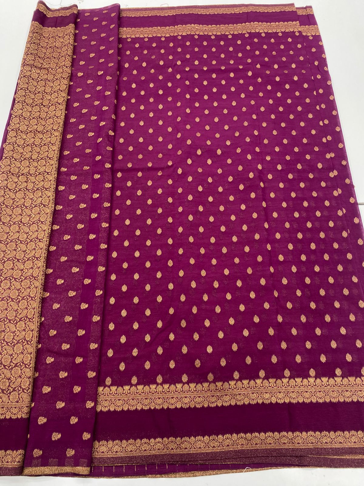 Khaddi Georgette 1000 Butta Saree(3312A)