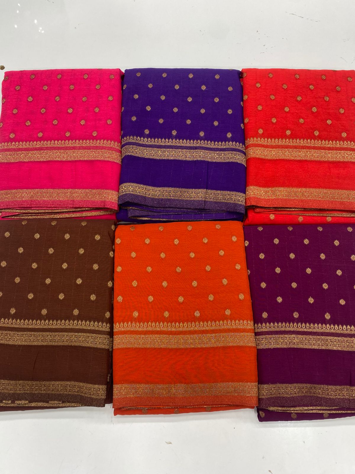 Khaddi Georgette 1000 Butta Saree(3312B)