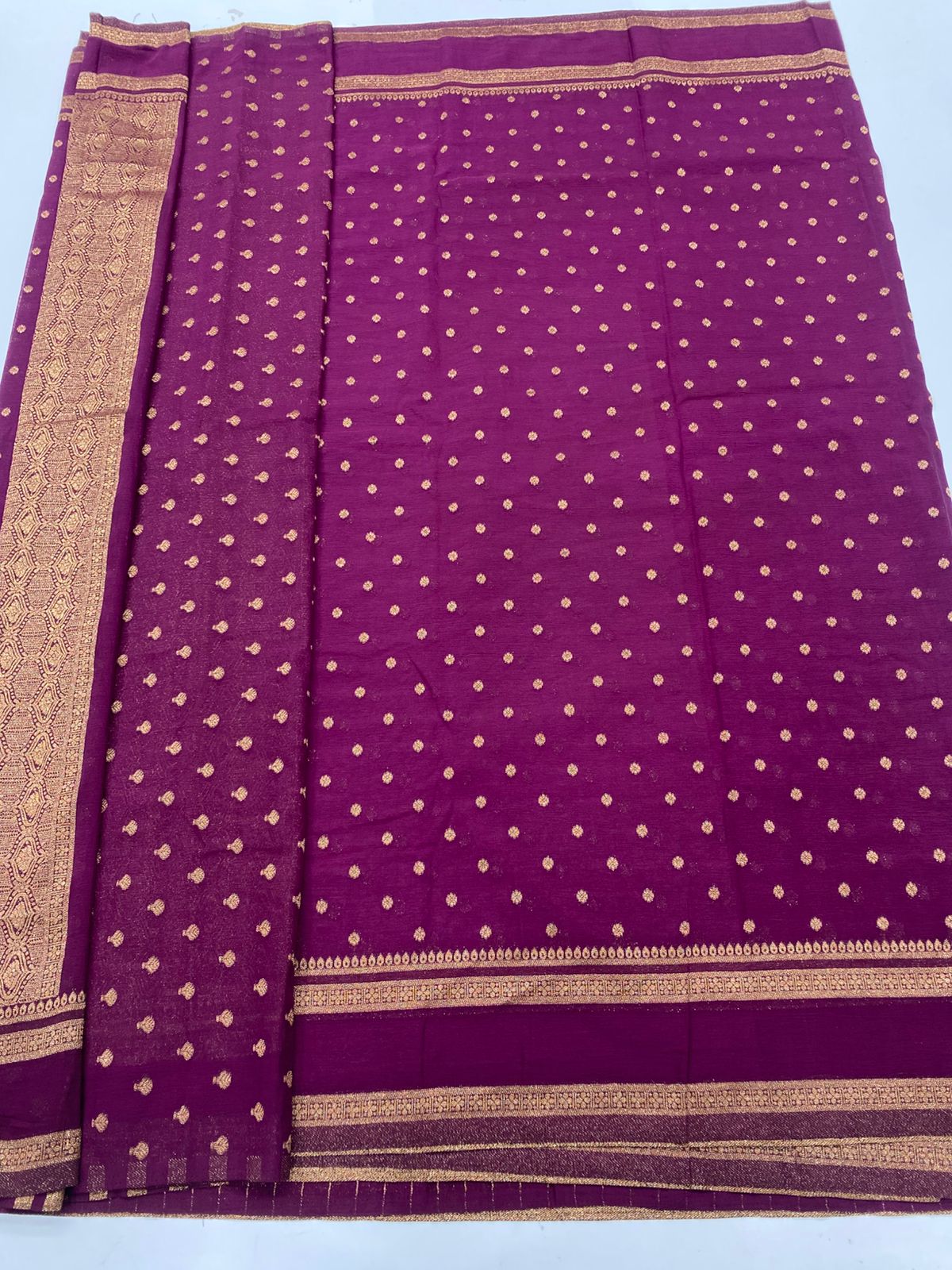 Khaddi Georgette 1000 Butta Saree(3312B)