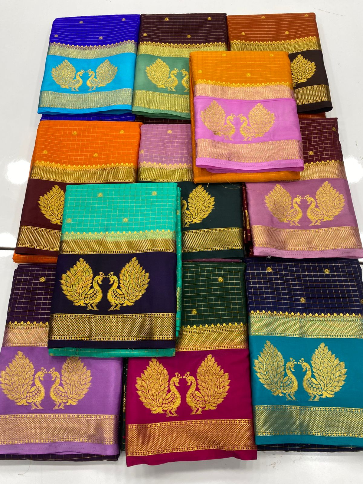 Mysore Crepe Butta Saree(3269D)