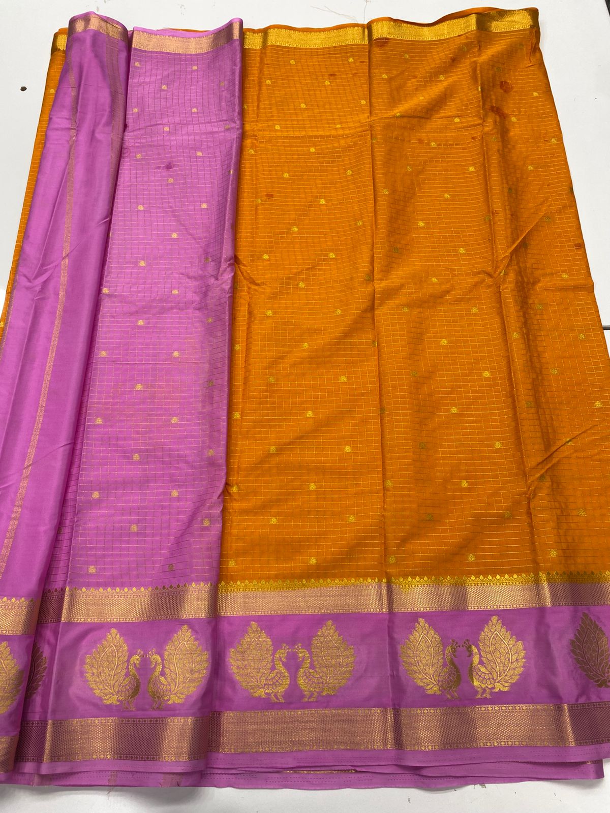 Mysore Crepe Butta Saree(3269D)