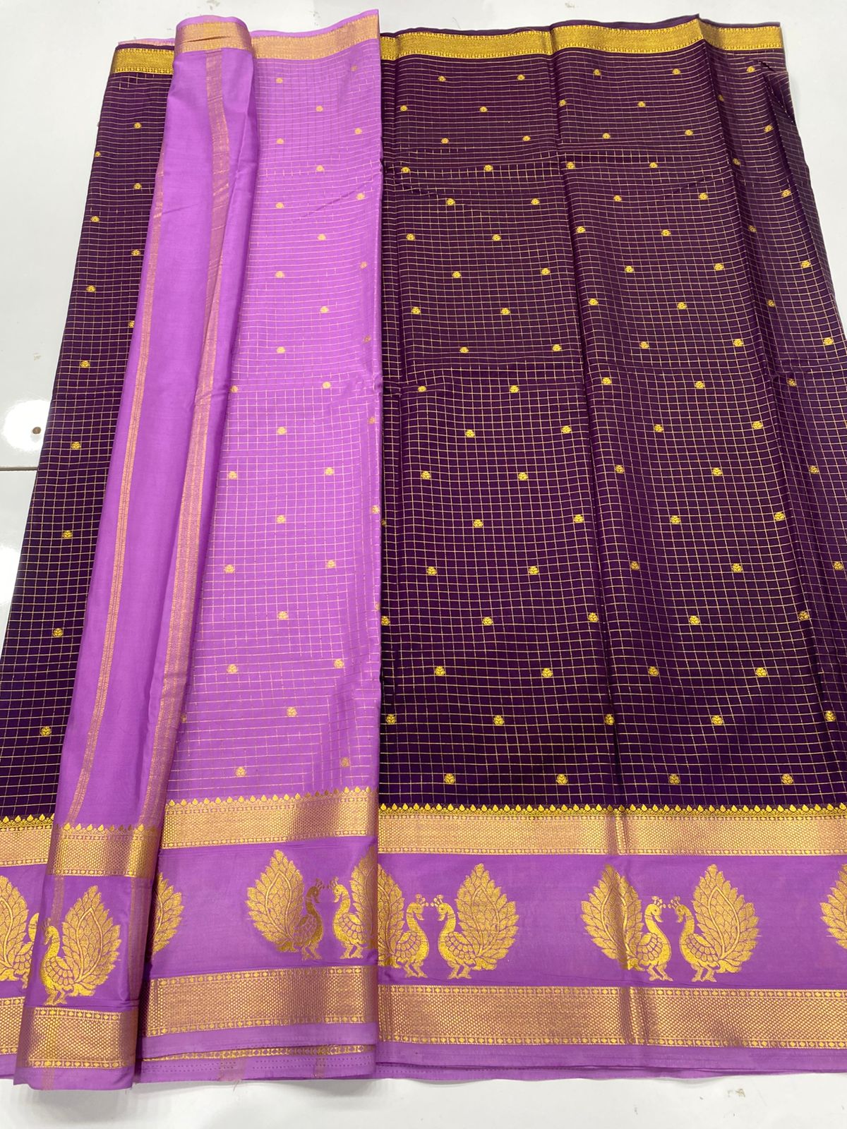 Mysore Crepe Butta Saree(3269D)