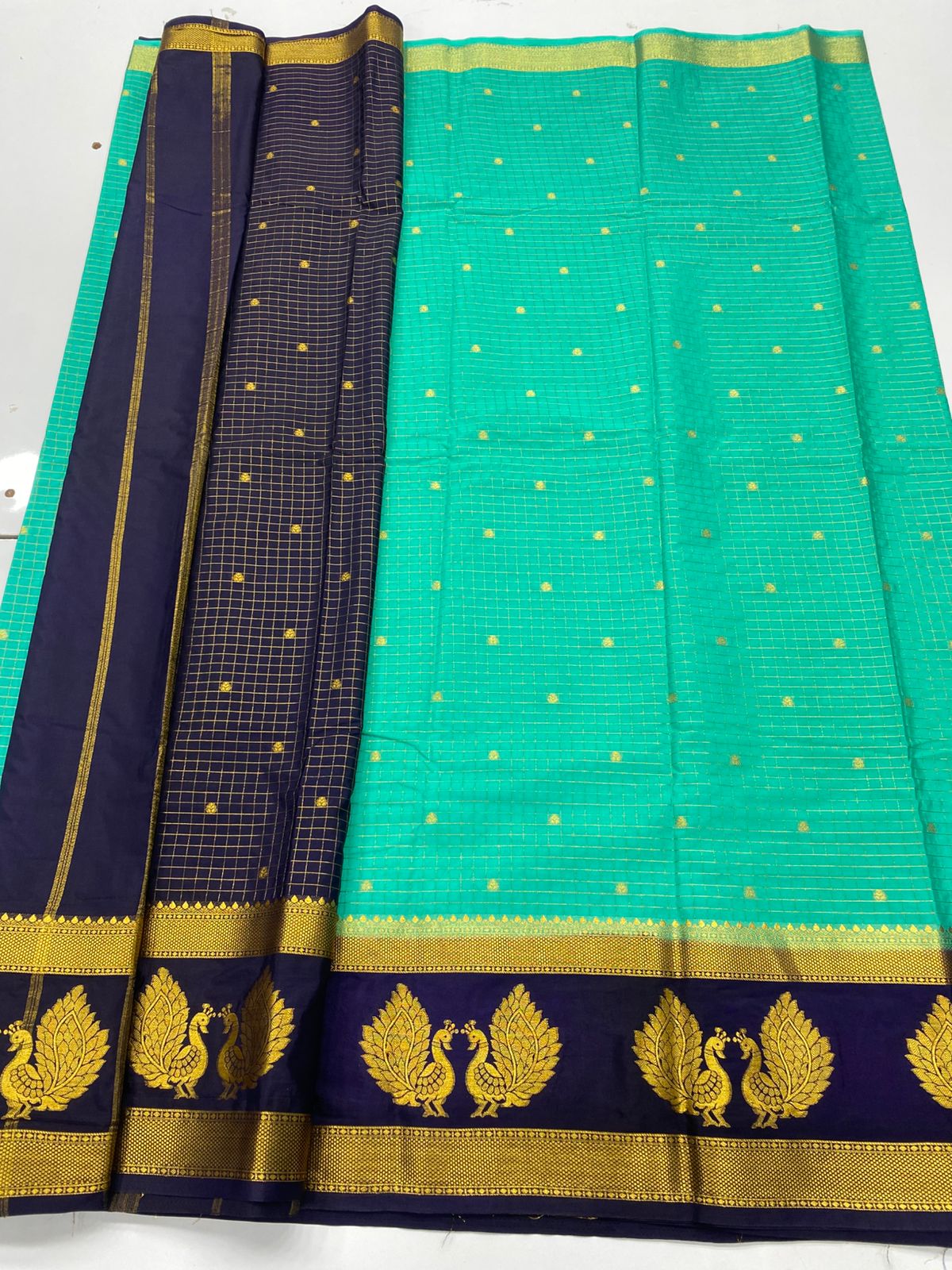 Mysore Crepe Butta Saree(3269D)