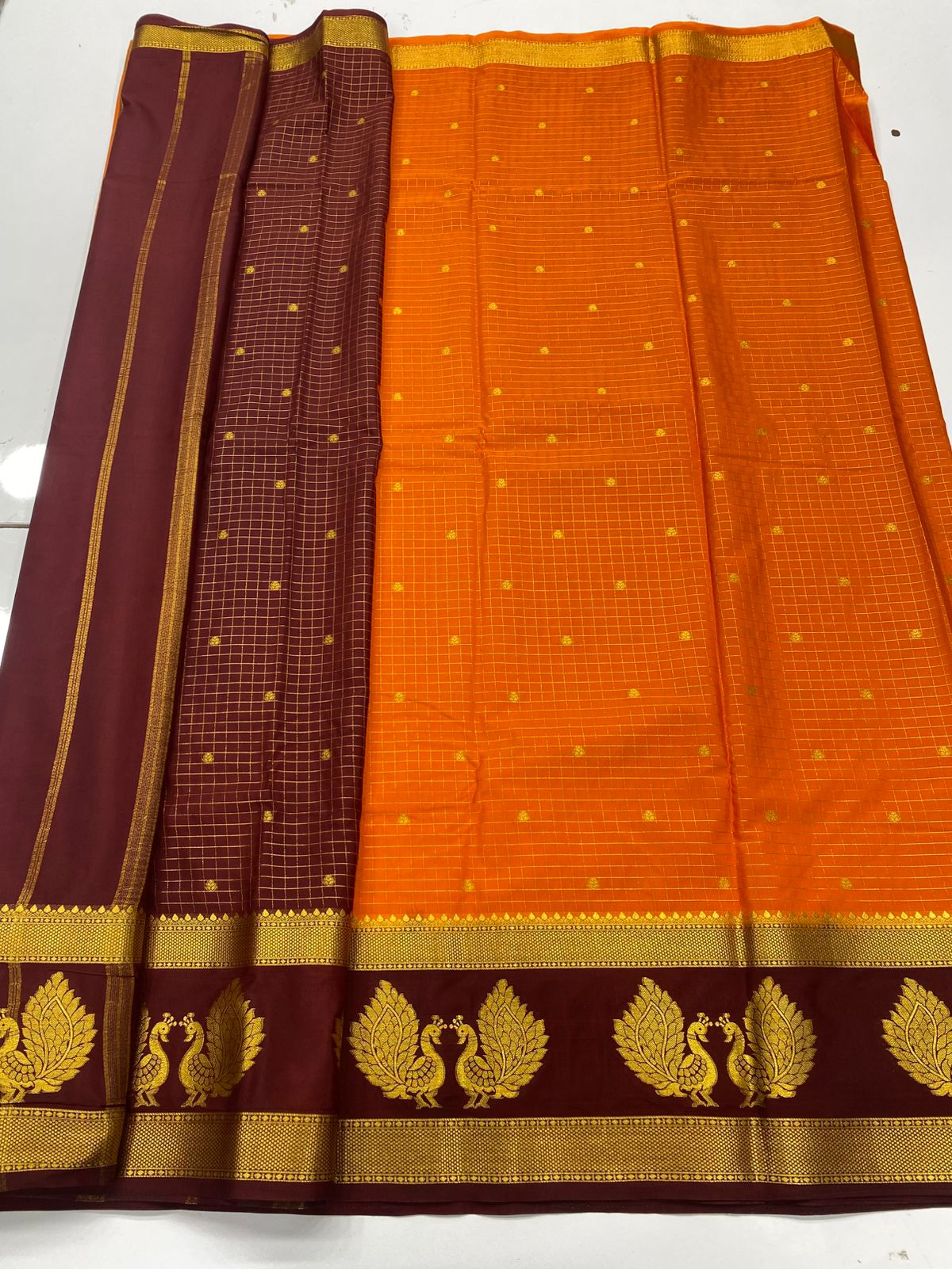 Mysore Crepe Butta Saree(3269D)