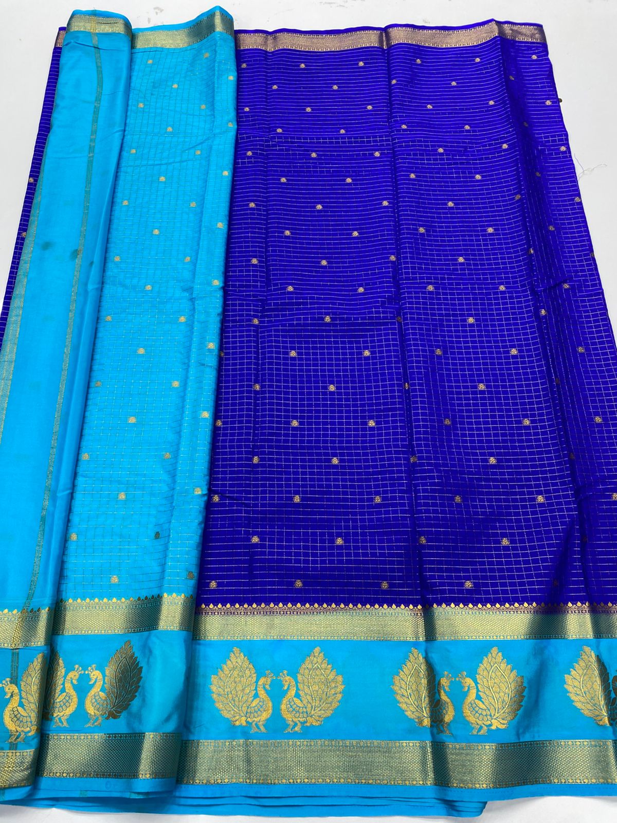 Mysore Crepe Butta Saree(3269D)