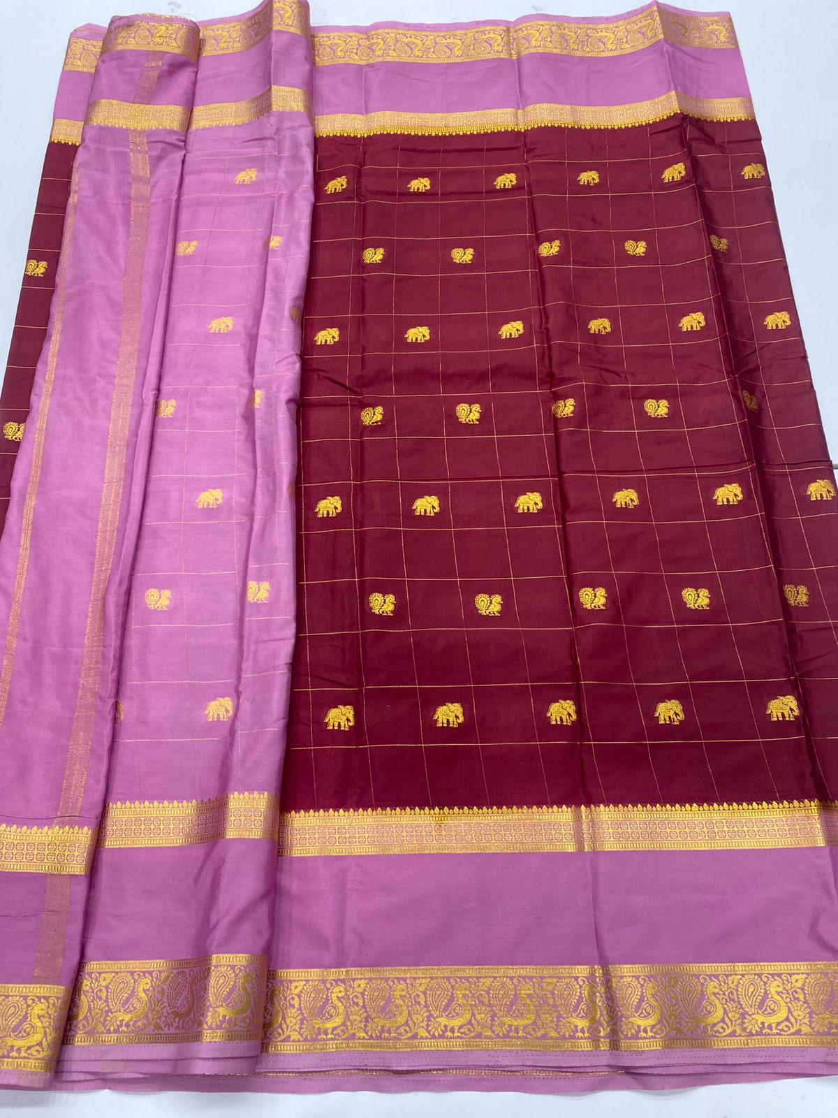 Mysore Crepe Butta Saree ( 3269H-R17 )