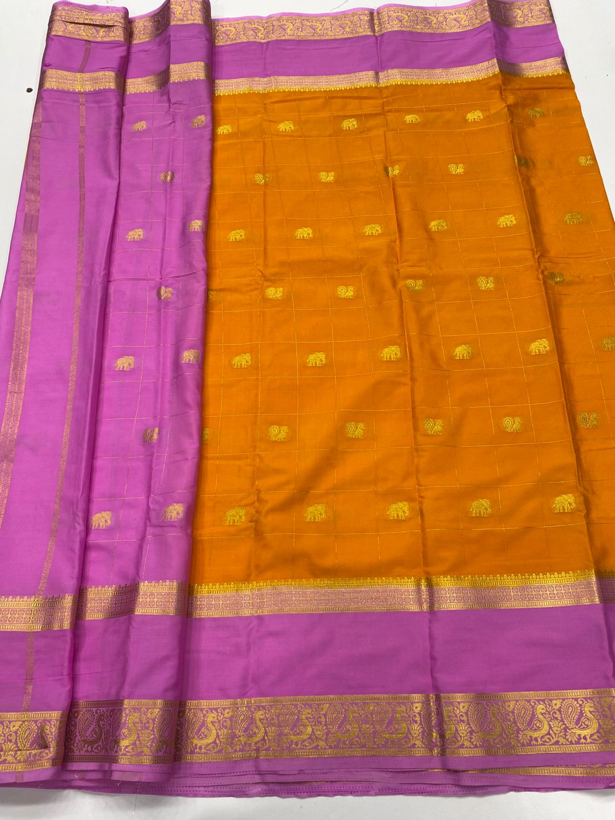 Mysore Crepe Butta Saree ( 3269H-R17 )