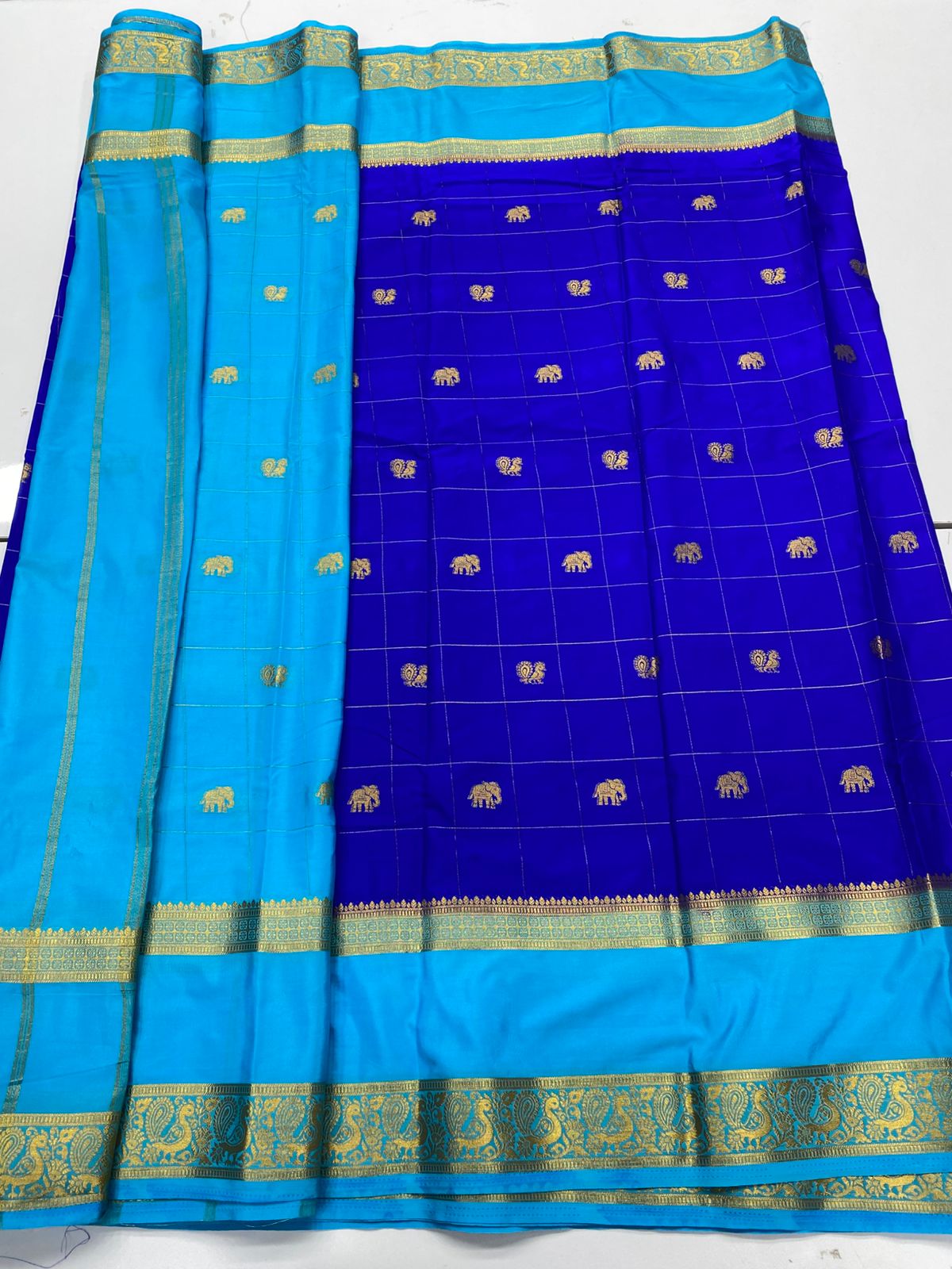 Mysore Crepe Butta Saree ( 3269H-R17 )