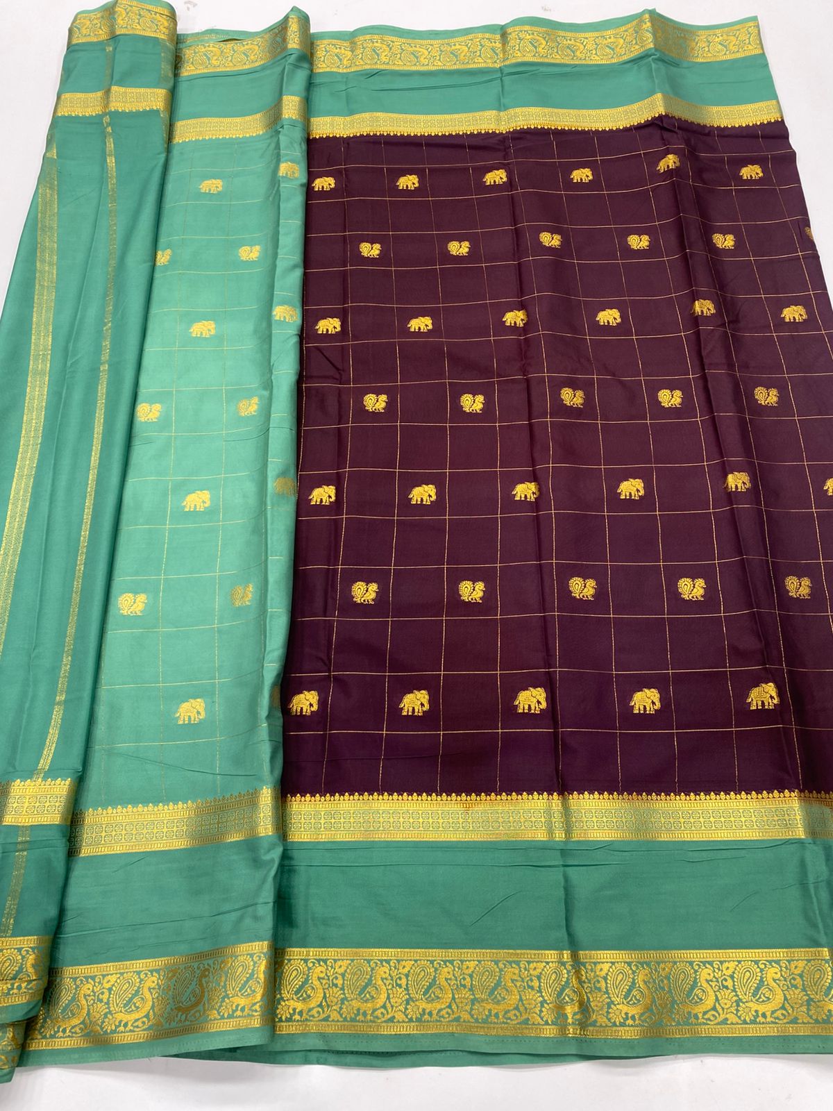 Mysore Crepe Butta Saree ( 3269H-R17 )