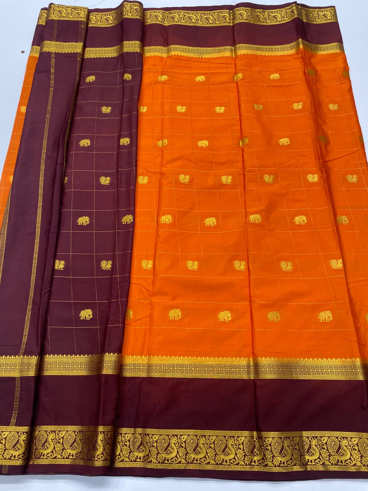Mysore Crepe Butta Saree ( 3269H-R17 )