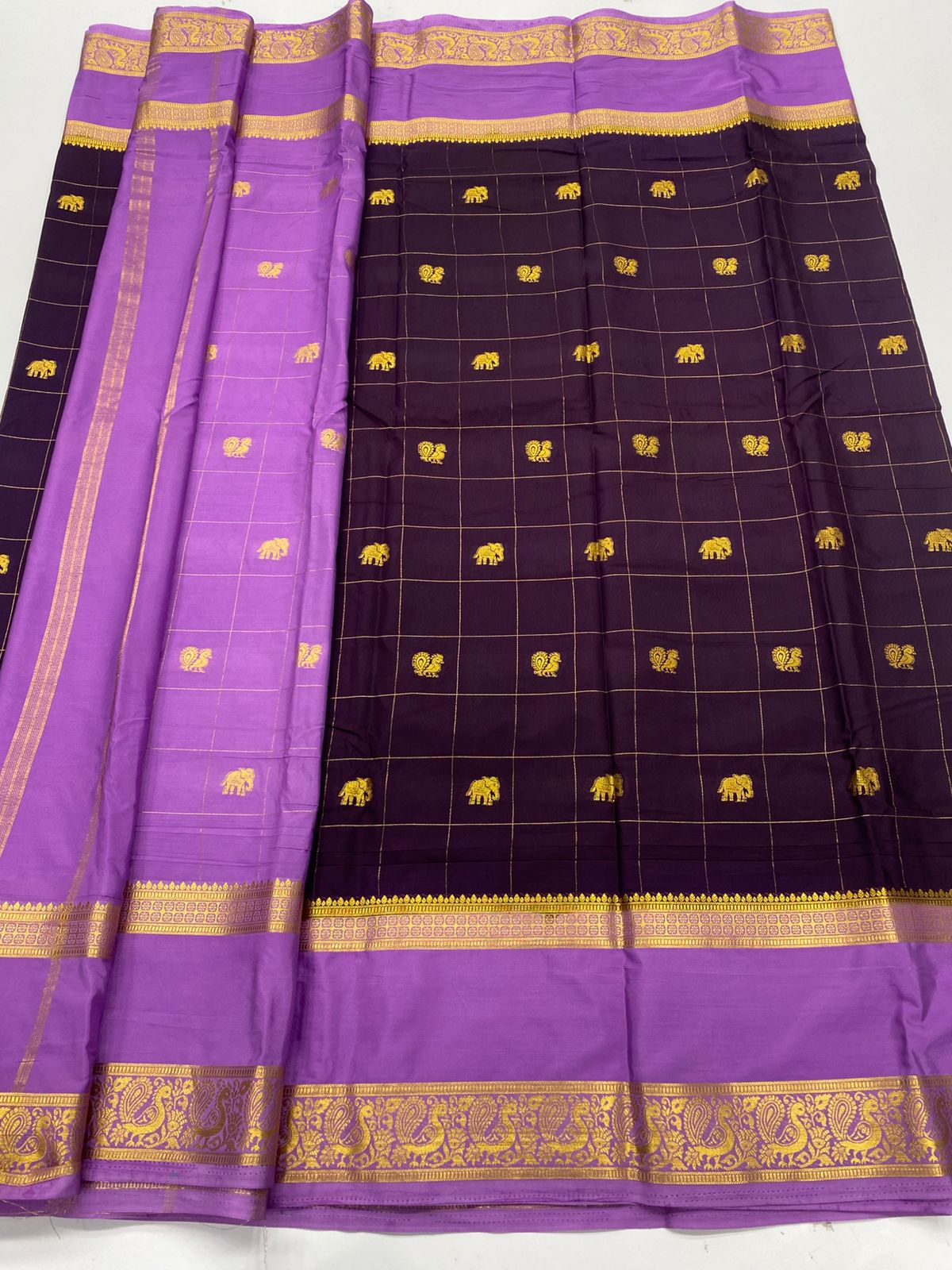 Mysore Crepe Butta Saree ( 3269H-R17 )