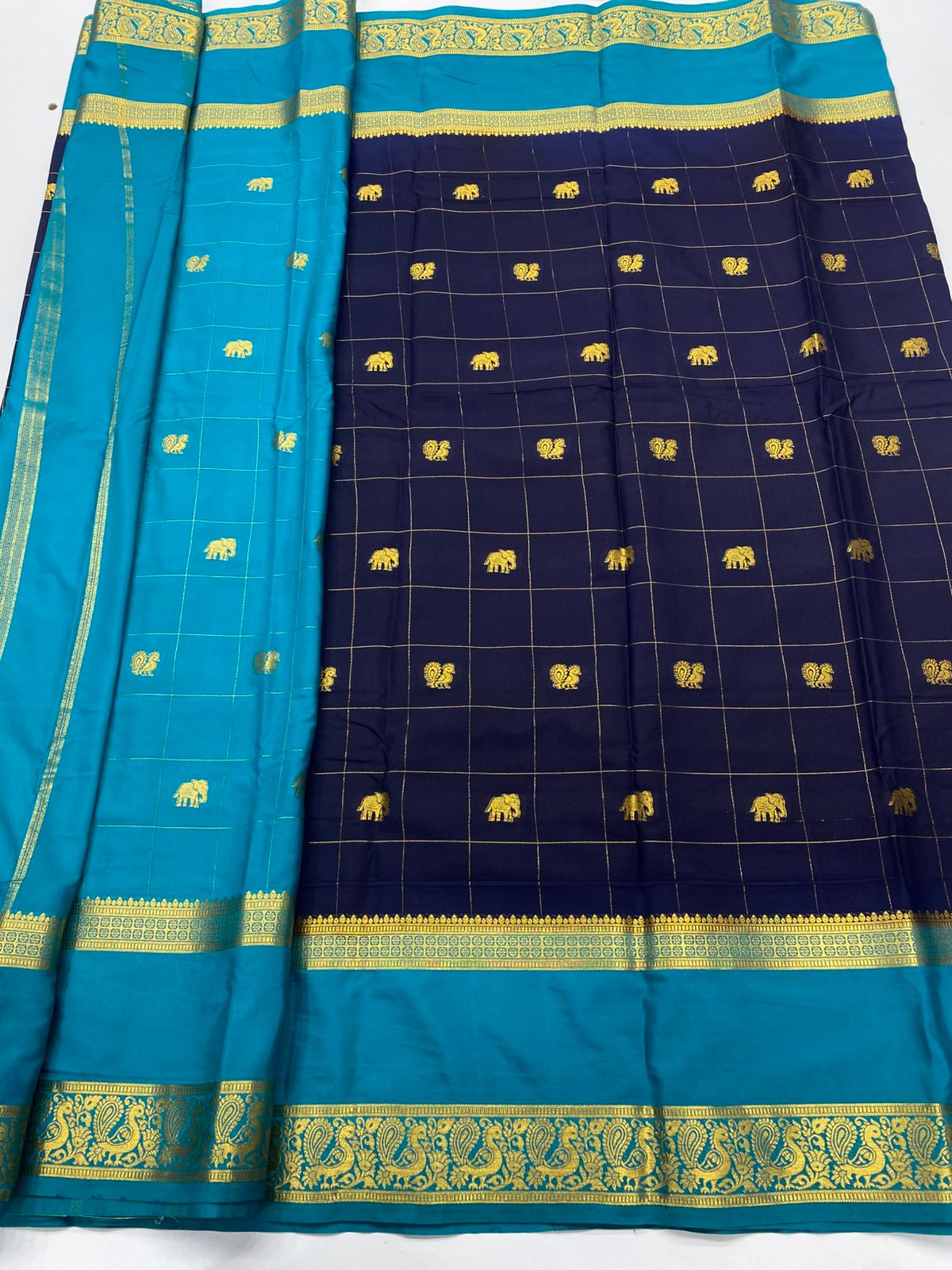 Mysore Crepe Butta Saree ( 3269H-R17 )