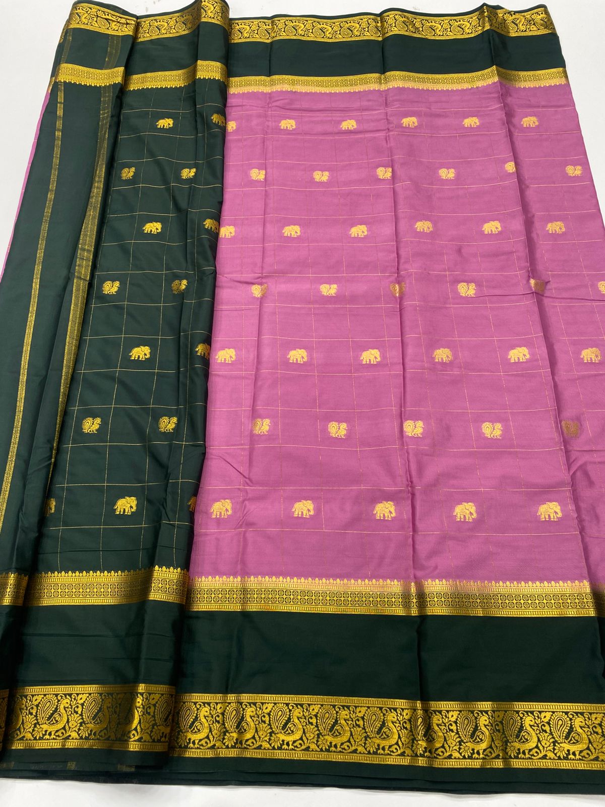 Mysore Crepe Butta Saree ( 3269H-R17 )