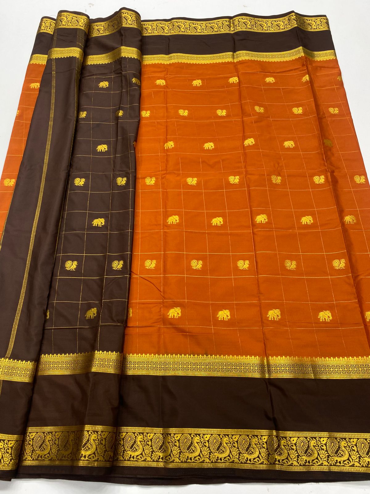 Mysore Crepe Butta Saree ( 3269H-R17 )