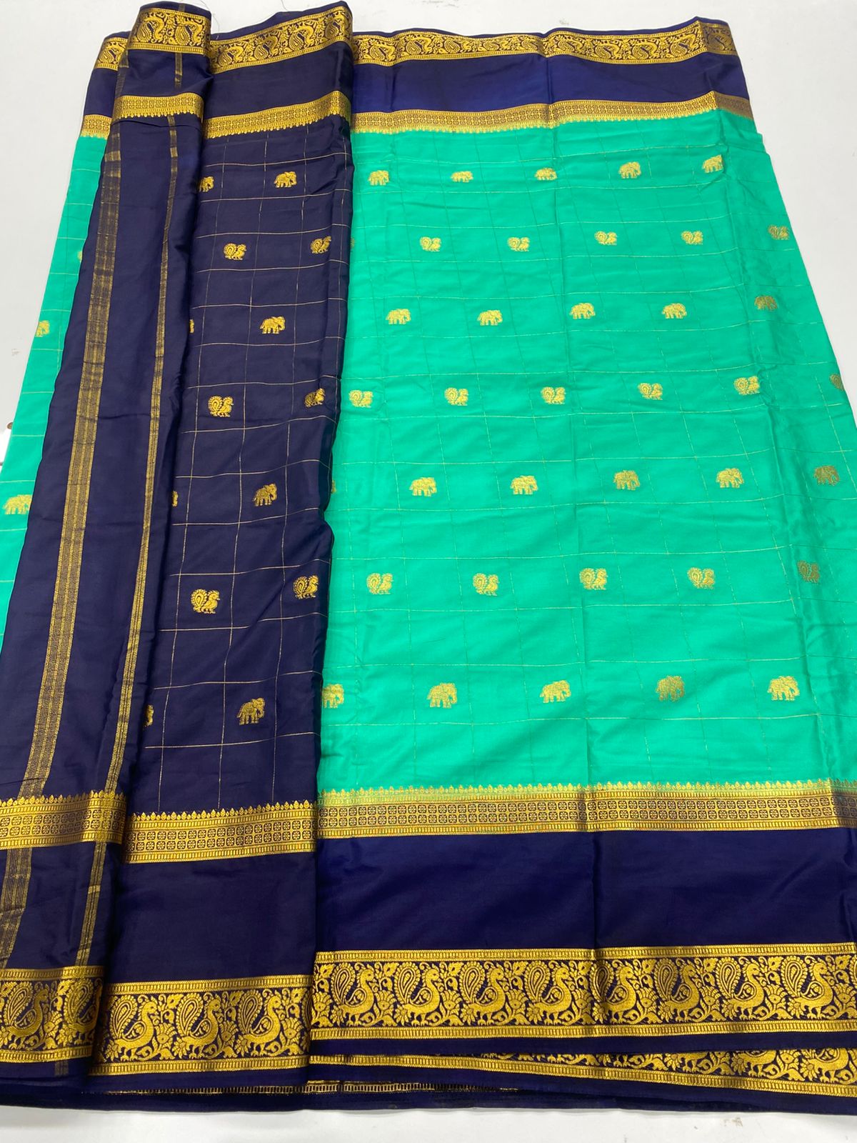 Mysore Crepe Butta Saree ( 3269H-R17 )