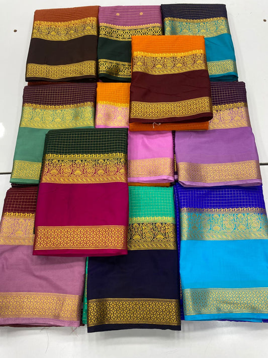 Mysore Crepe Butta Saree ( 3269F-R18 )