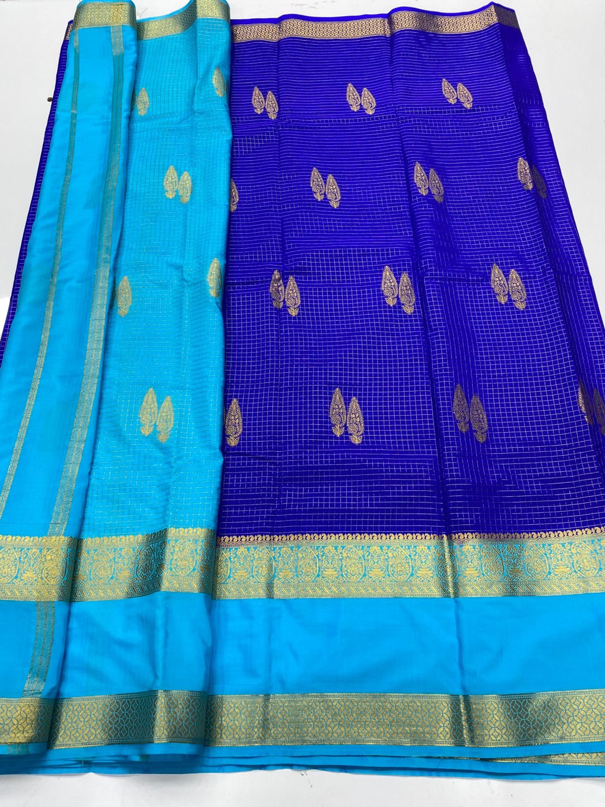 Mysore Crepe Butta Saree ( 3269F-R18 )
