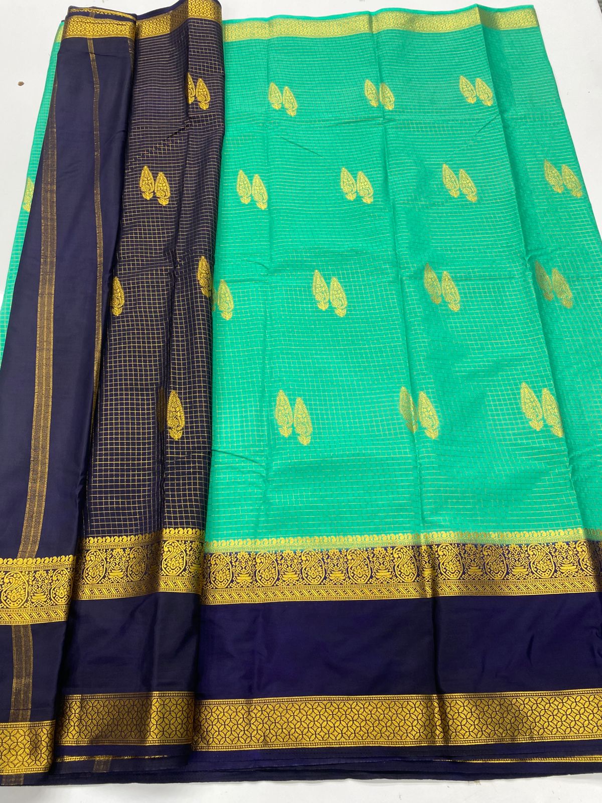 Mysore Crepe Butta Saree ( 3269F-R18 )