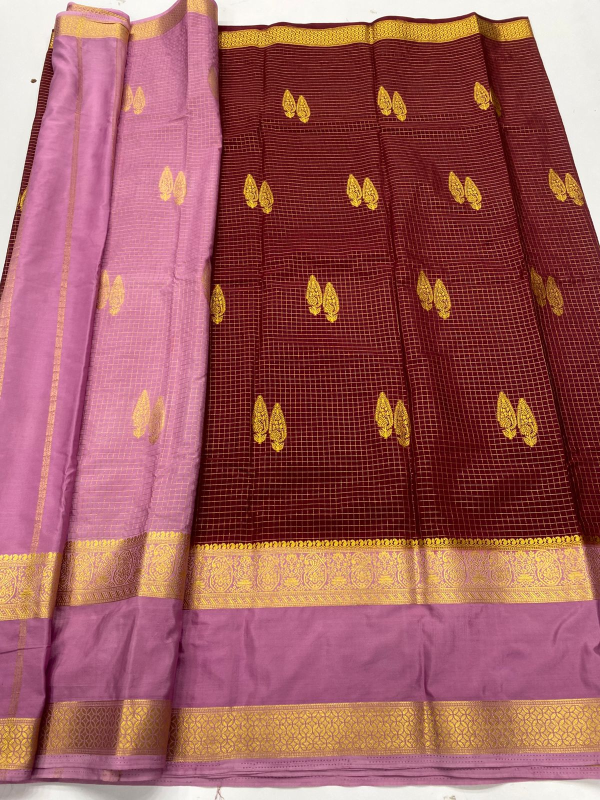 Mysore Crepe Butta Saree ( 3269F-R18 )