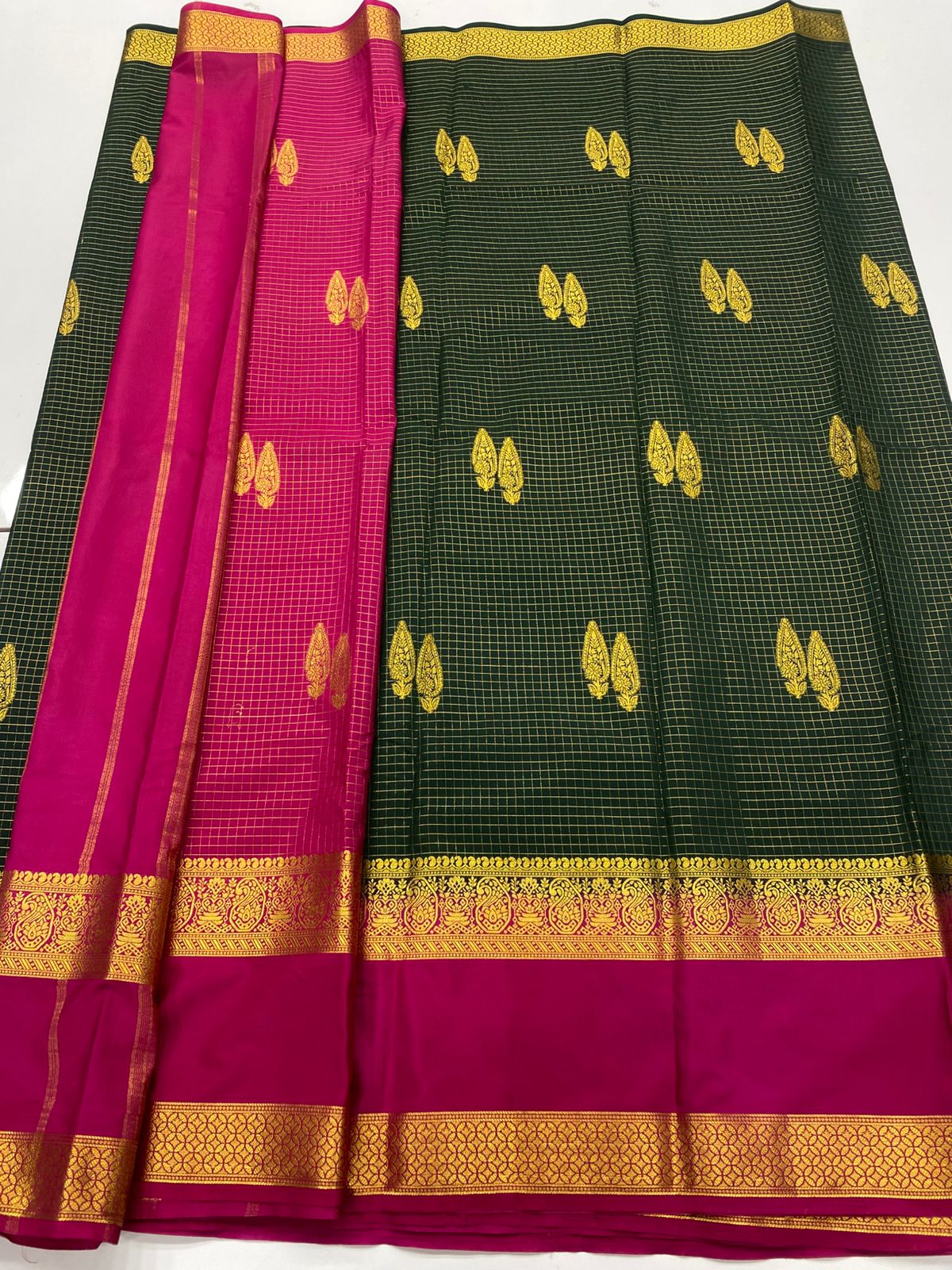 Mysore Crepe Butta Saree ( 3269F-R18 )