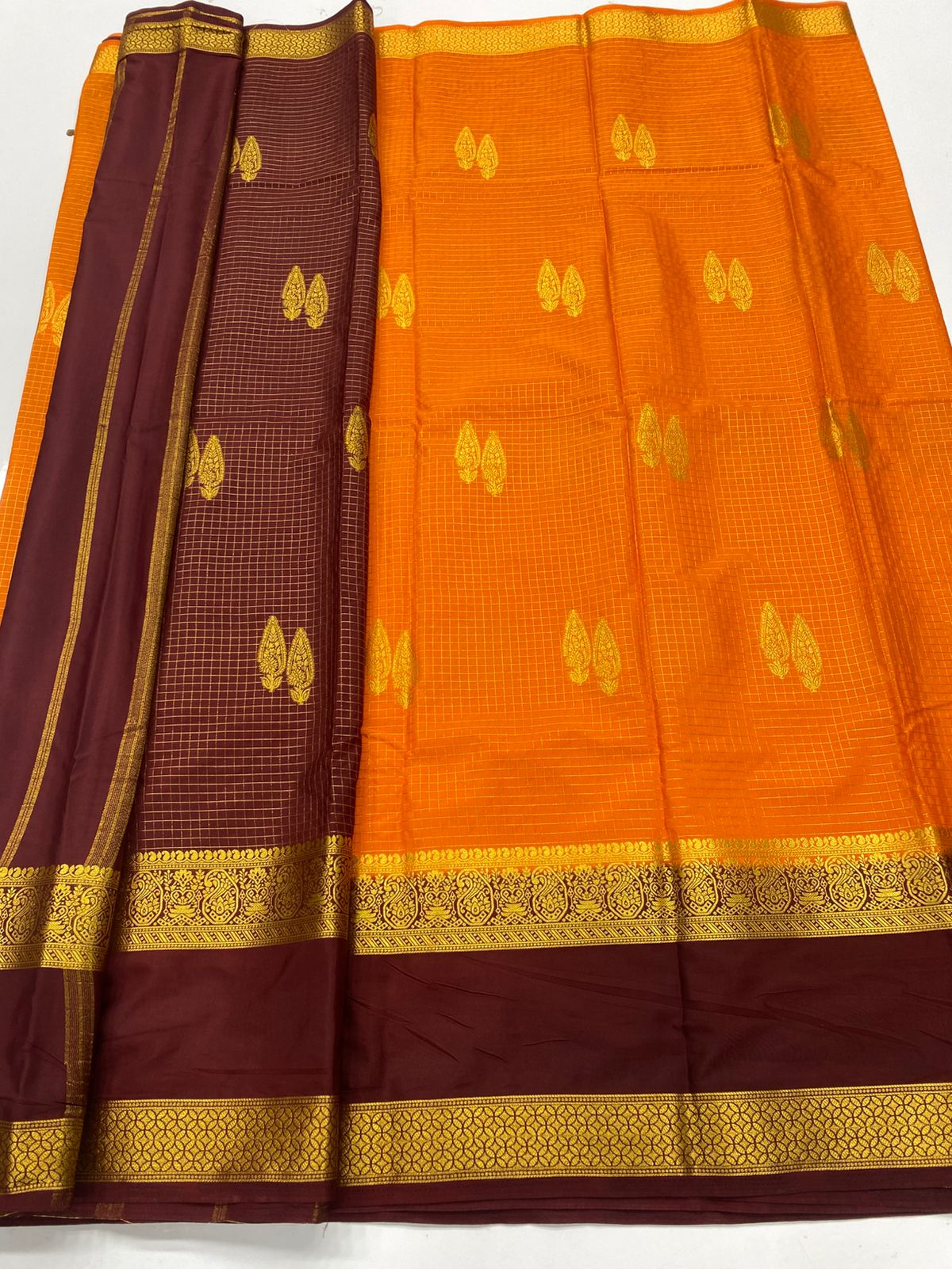 Mysore Crepe Butta Saree ( 3269F-R18 )